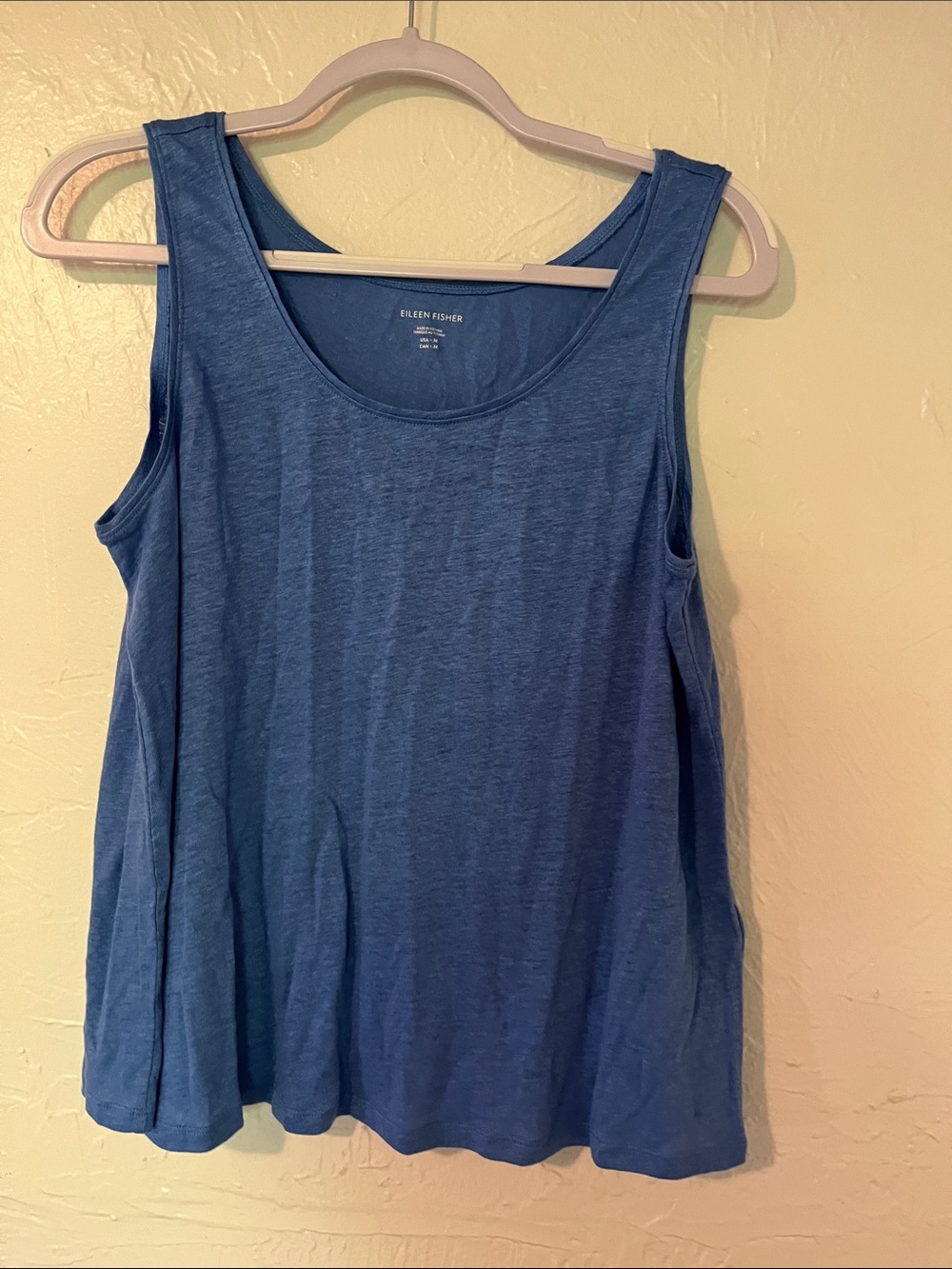 Eileen Fisher Indigo Scoop Neck Tank - Picture 3 of 3